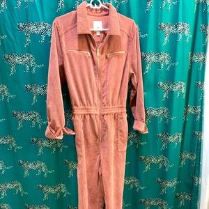 Dusty Pink Corduroy Jumpsuit